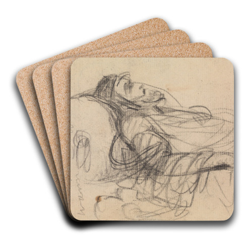 Study of a Man in Death by Benjamin Robert Haydon Art Drink Coaster set