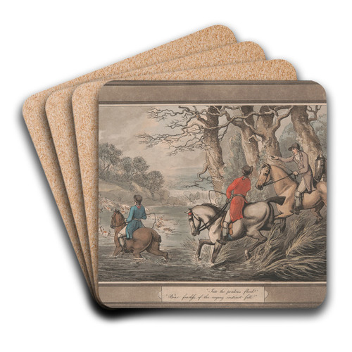 Into the perilous flood' by Samuel Howitt Art Drink Coaster set