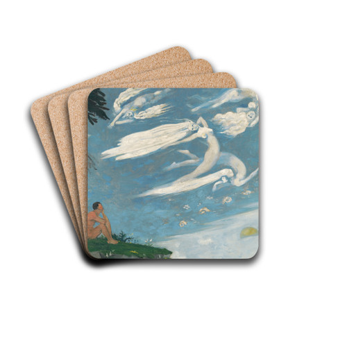 Composition by Arnold Peter Weisz-Kubnan Drink Coasters - set of 4