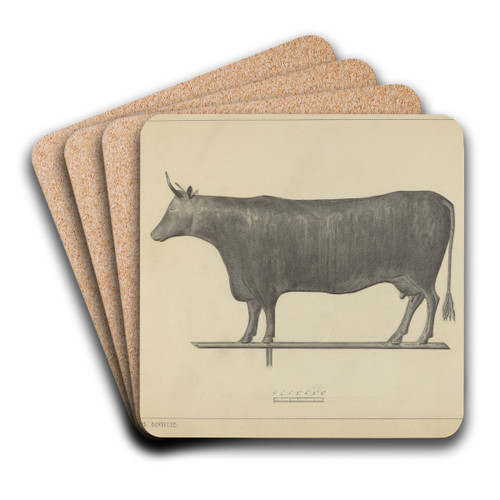 Weather Vane Finial by Salvatore Borrazzo Art Drink Coaster set