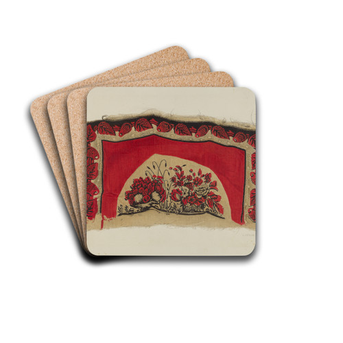 Printed Textiles by Ernest Capaldo Drink Coasters - set of 4 Printed Textiles by Ernest Capaldo Drink Coasters - set of 4