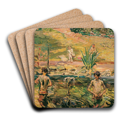 Badende Knaben by Max Slevogt Art Drink Coaster set