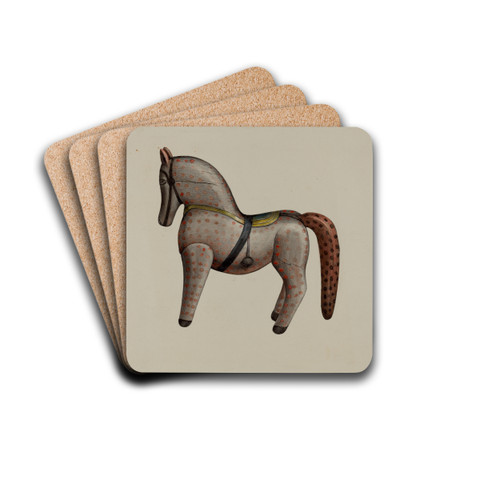 Toy Horse by Arsen Maralian Drink Coasters - set of 4
