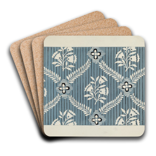 Wall Paper by Mina Lowry Art Drink Coaster set