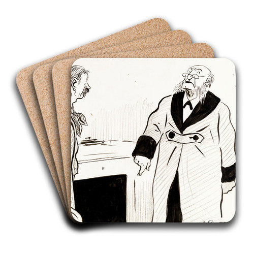 The Despotic Old Proprietor by Albert Engstrm Art Drink Coaster set The Despotic Old Proprietor by Albert Engstrm Art Drink Coaster set