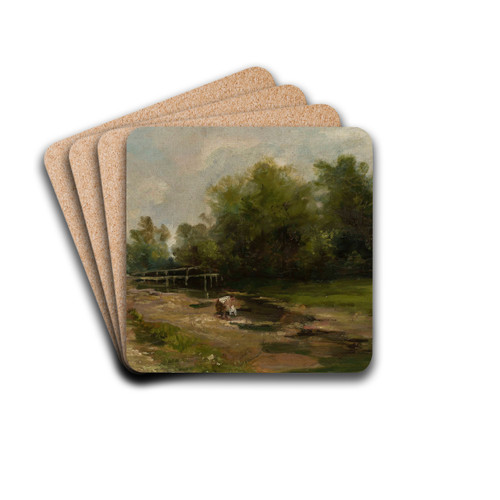 Landscape by Jzef Szermentowski Drink Coasters - set of 4