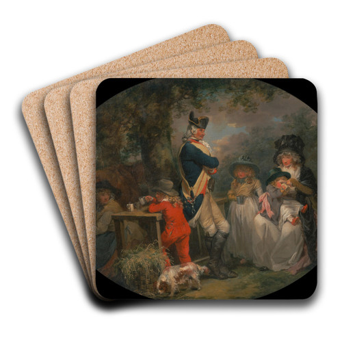 St. James's Park by George Morland Art Drink Coaster set St. James's Park by George Morland Art Drink Coaster set