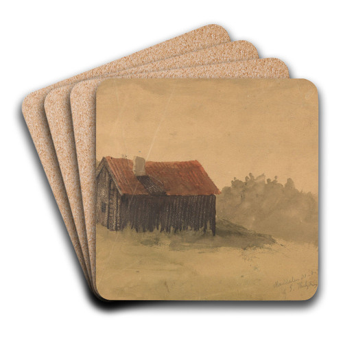 From Maridalen by Gustav Wentzel Art Drink Coaster set