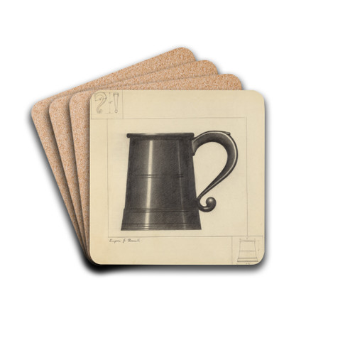 Pewter Mug by Eugene Barrell Drink Coasters - set of 4
