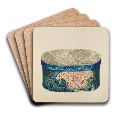 Toilette Box by John Cutting Art Drink Coaster set