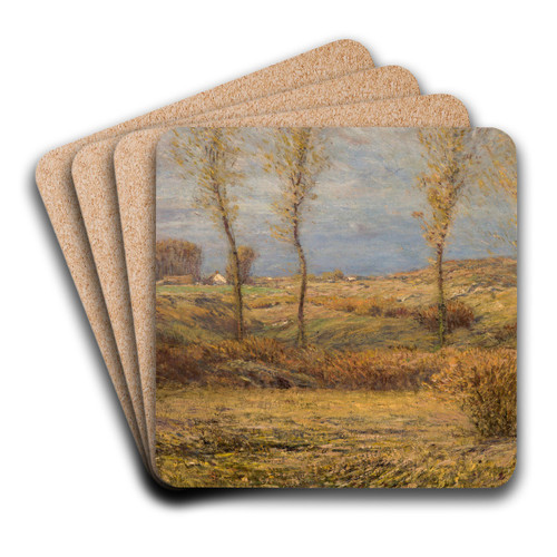 November Morning by Dwight W. Tryon Art Drink Coaster set