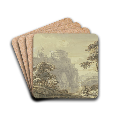 View of Windsor Castle by Paul Sandby Drink Coasters - set of 4