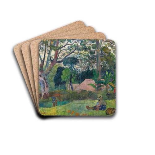 Te raau rahi (The Big Tree) by Paul Gauguin Drink Coasters - set of 4 Te raau rahi (The Big Tree) by Paul Gauguin Drink Coasters - set of 4