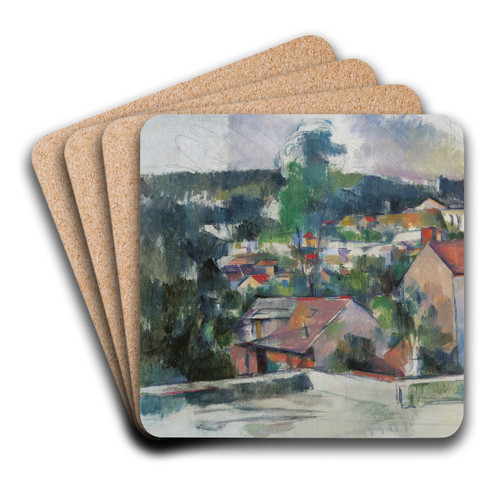 Landscape by Paul Czanne Art Drink Coaster set