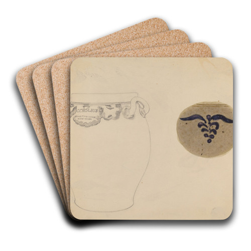 Crock by Charles Caseau Art Drink Coaster set