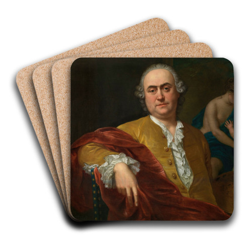 Self Portrait by Balthasar Beschey Art Drink Coaster set
