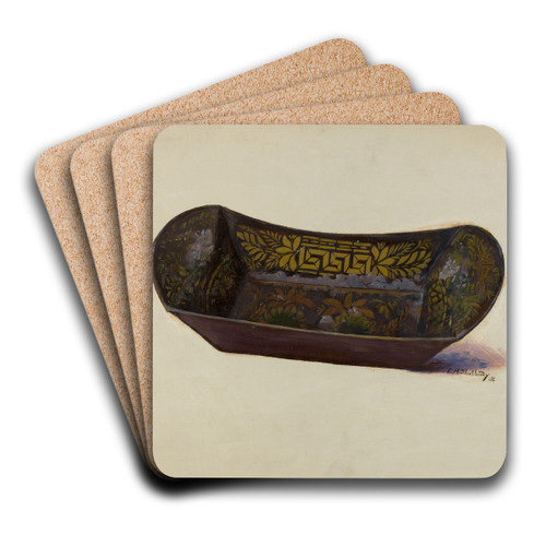Bread or Apple Tray by Eugene Shellady Art Drink Coaster set Bread or Apple Tray by Eugene Shellady Art Drink Coaster set