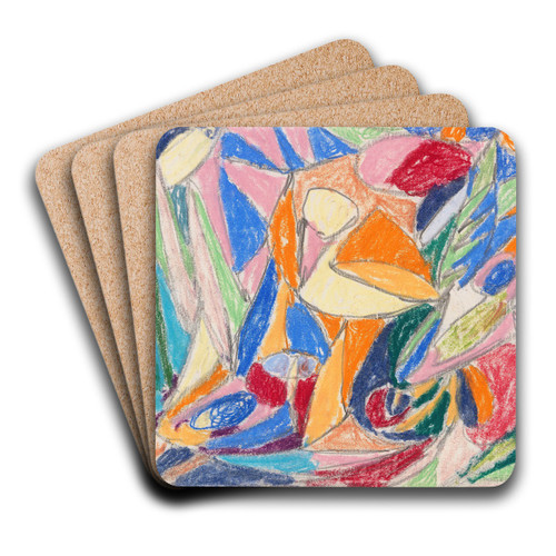 Ohne Titel by Adolf Hlzel Art Drink Coaster set