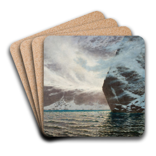 Czarny Staw (The Blake Lake)  Blizzard by Stanisaw Witkiewicz Art Drink Coaster set