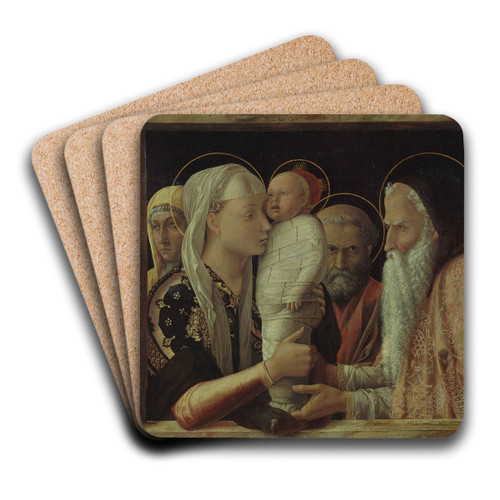 The Presentation by Andrea Mantegna Art Drink Coaster set