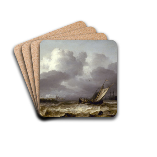 L'Orage by Allaert van Everdingen Drink Coasters - set of 4 L'Orage by Allaert van Everdingen Drink Coasters - set of 4
