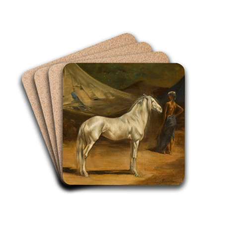 The Encampment by Eugne Fromentin Drink Coasters - set of 4