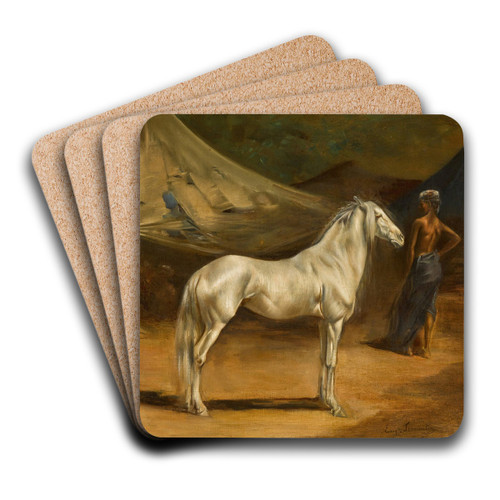 The Encampment by Eugne Fromentin Art Drink Coaster set