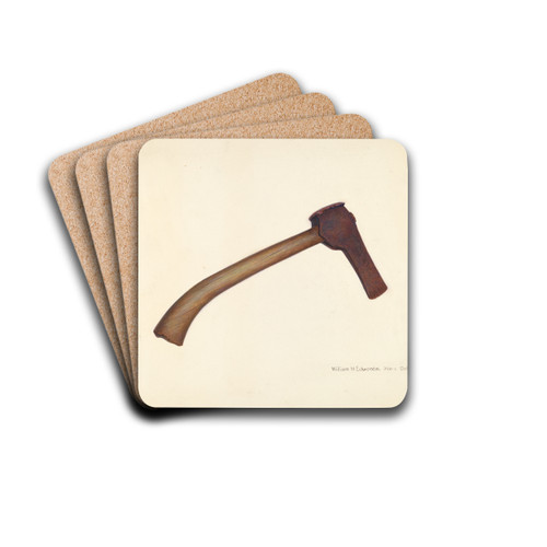 Post Axe by William H. Edwards Drink Coasters - set of 4