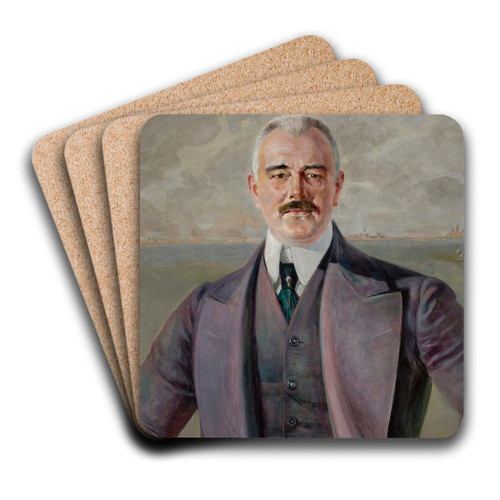 Portrait of J.Armowicz by Jacek Malczewski Art Drink Coaster set