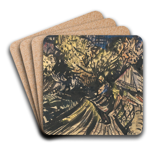 Landscape by Arnold Peter Weisz-Kubnan Art Drink Coaster set