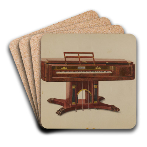 Piano Forte by Ferdinand Cartier Art Drink Coaster set