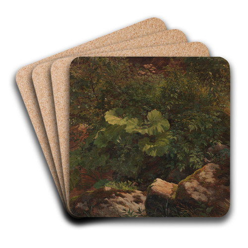 Pflanzenstudie by Gustav Friedrich Papperitz Art Drink Coaster set