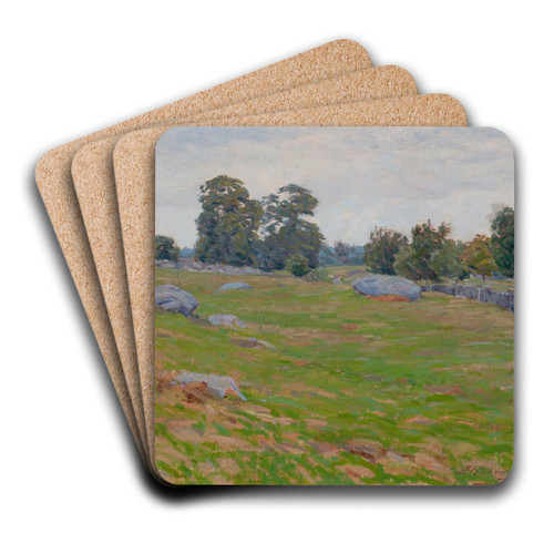 In the Fields by Edward Herbert Barnard Art Drink Coaster set