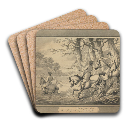 Into the perilous flood by Samuel Howitt Art Drink Coaster set