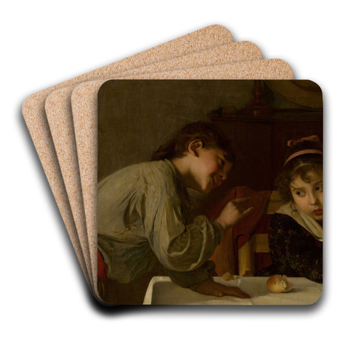 Children by Dominik Skuteck Art Drink Coaster set