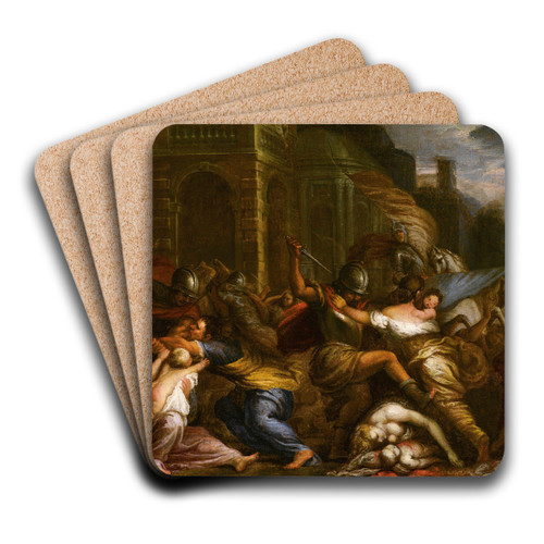 The Massacre Of The Innocents by Giovanni Battista Merano Art Drink Coaster set The Massacre Of The Innocents by Giovanni Battista Merano Art Drink Coaster set