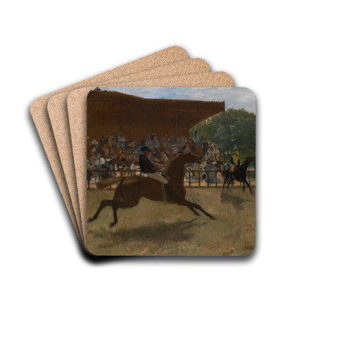 The FalseStart by Edgar Degas Drink Coasters - set of 4 The FalseStart by Edgar Degas Drink Coasters - set of 4