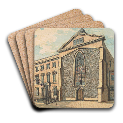 Rolls Chapel by Samuel Ireland Art Drink Coaster set