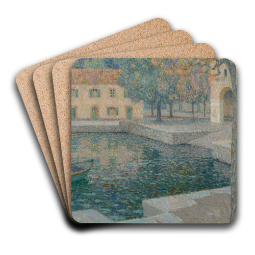 Le bassin du refuge by Henri Le Sidaner Art Drink Coaster set