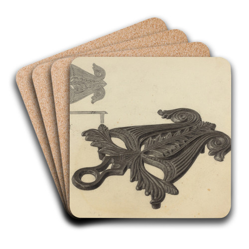 Flat Iron Holder by Jack Staloff Art Drink Coaster set
