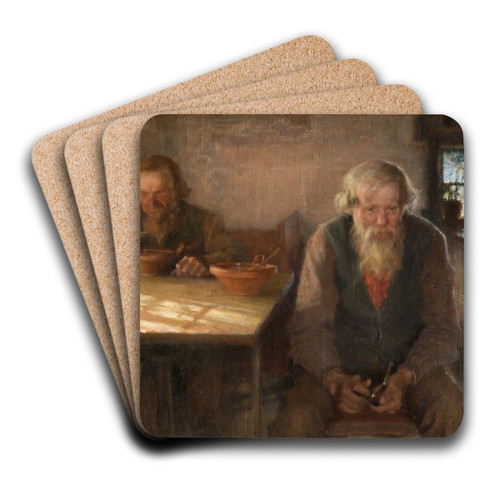 The Day of Rest by Albert Edelfelt Art Drink Coaster set