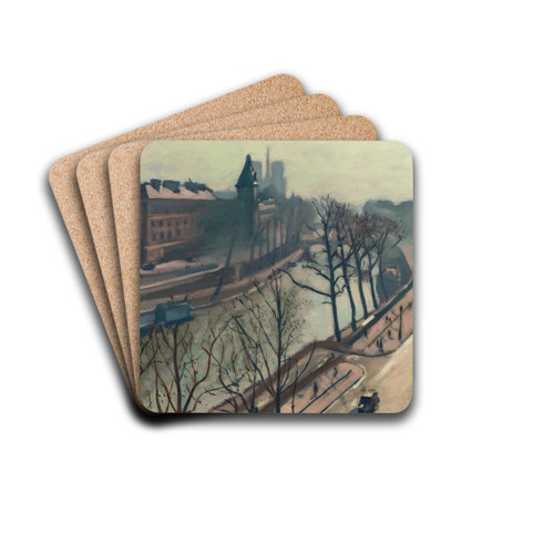Pont Saint-Michel by Albert Marquet Drink Coasters - set of 4