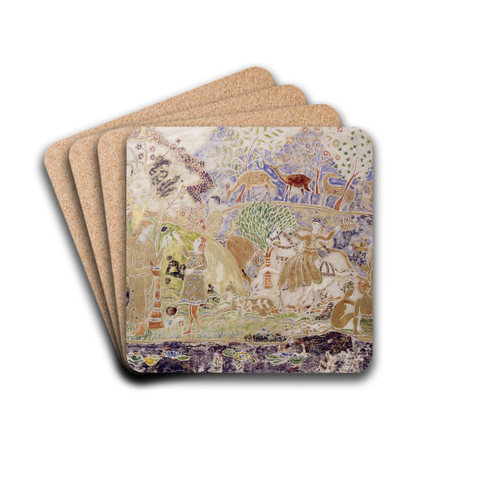 Figures and Deer by Charles Prendergast Drink Coasters - set of 4