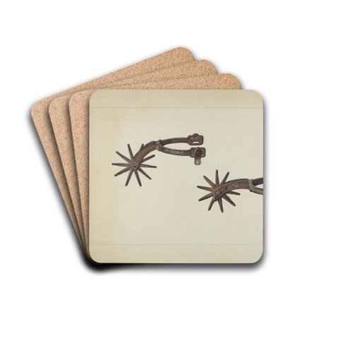Spurs by Clyde L. Cheney Drink Coasters - set of 4