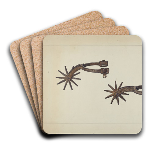 Spurs by Clyde L. Cheney Art Drink Coaster set