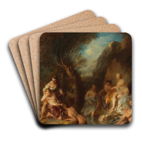 Diana and Callisto by Franois Lemoyne Art Drink Coaster set