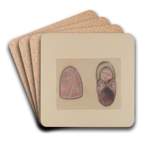 Moccasin by Mary Berner Art Drink Coaster set
