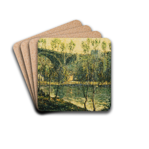 Spring Morning by Ernest Lawson Drink Coasters - set of 4