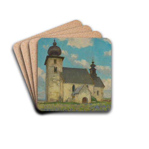 Gothic church in ehra by udovt ordk Drink Coasters - set of 4