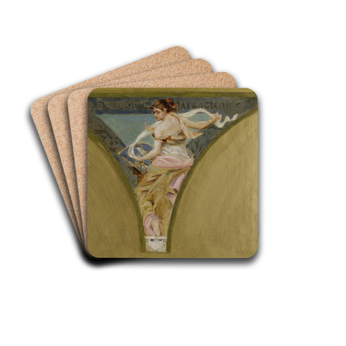 La Dentelle de Valenciennes by Jean Joseph Weerts Drink Coasters - set of 4